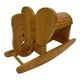 Vintage Swedish design Wooden Rocking Elephant jr  80's design