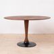 Mid Century Modern Round Dining Table, Czechoslovakia, Eero Saarinen Style