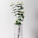 Mid-Century Textured Glass Vase: Fidenza Italian Leaf Pattern, 1970s