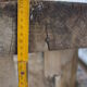 Ancient workbench in raw wood