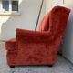 Coral velvet toad sofa