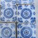 17 old tiles from Desvres Fourmaintraux-Courquin – 11 × 11 cm 19th century