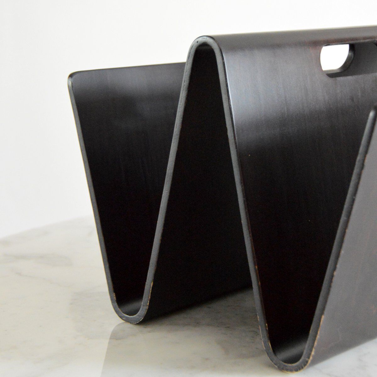 Porte revues en bois vintage 1970s