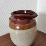 Glazed ceramic pitcher