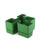 Vastill green plastic planter by Michael McCann