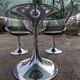 Oval dining table & 6 Gastone Rinaldi vintage chairs Roche Bobois