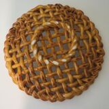 Woven ceramic fruit cup, early twentieth century