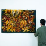 Wool tapestry by Hervé Lelong, 1970s