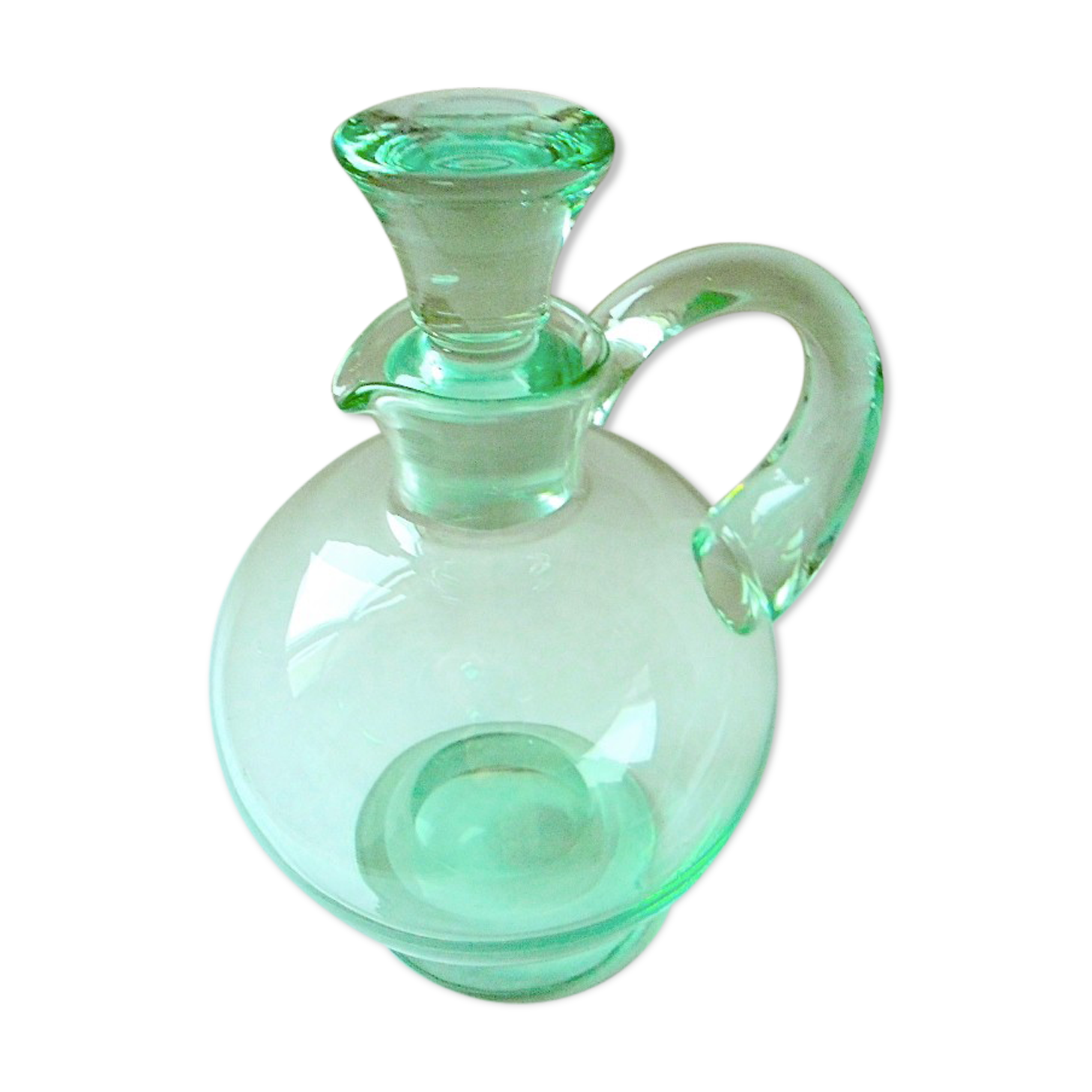 Crystal globular decanter from the daum house