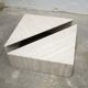 Series of 2 vintage travertine coffee tables published by Roche Bobois