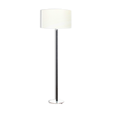 Scandinavian leather and aluminium floor lamp