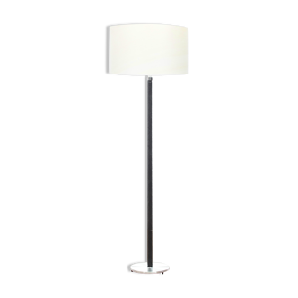 Scandinavian leather and aluminium floor lamp