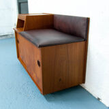 Phone vintage teak bench