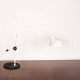 Tilting desk lamp in white metal 1960.