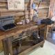 Antique workbench/renovated console – a unique piece full of character