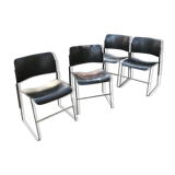 Lot de 4 chaises industrielles
