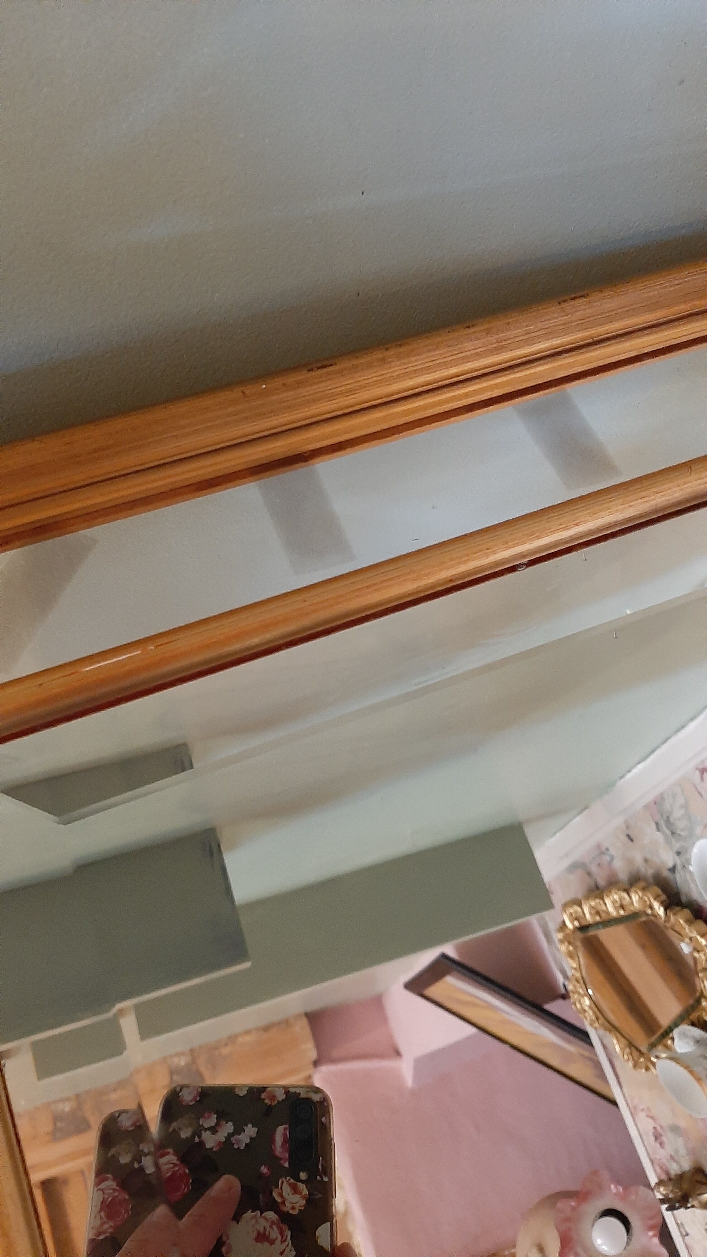 Golden wood parecloses mirror 46x57cm