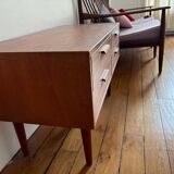 Small Scandinavian wooden chest of drawers