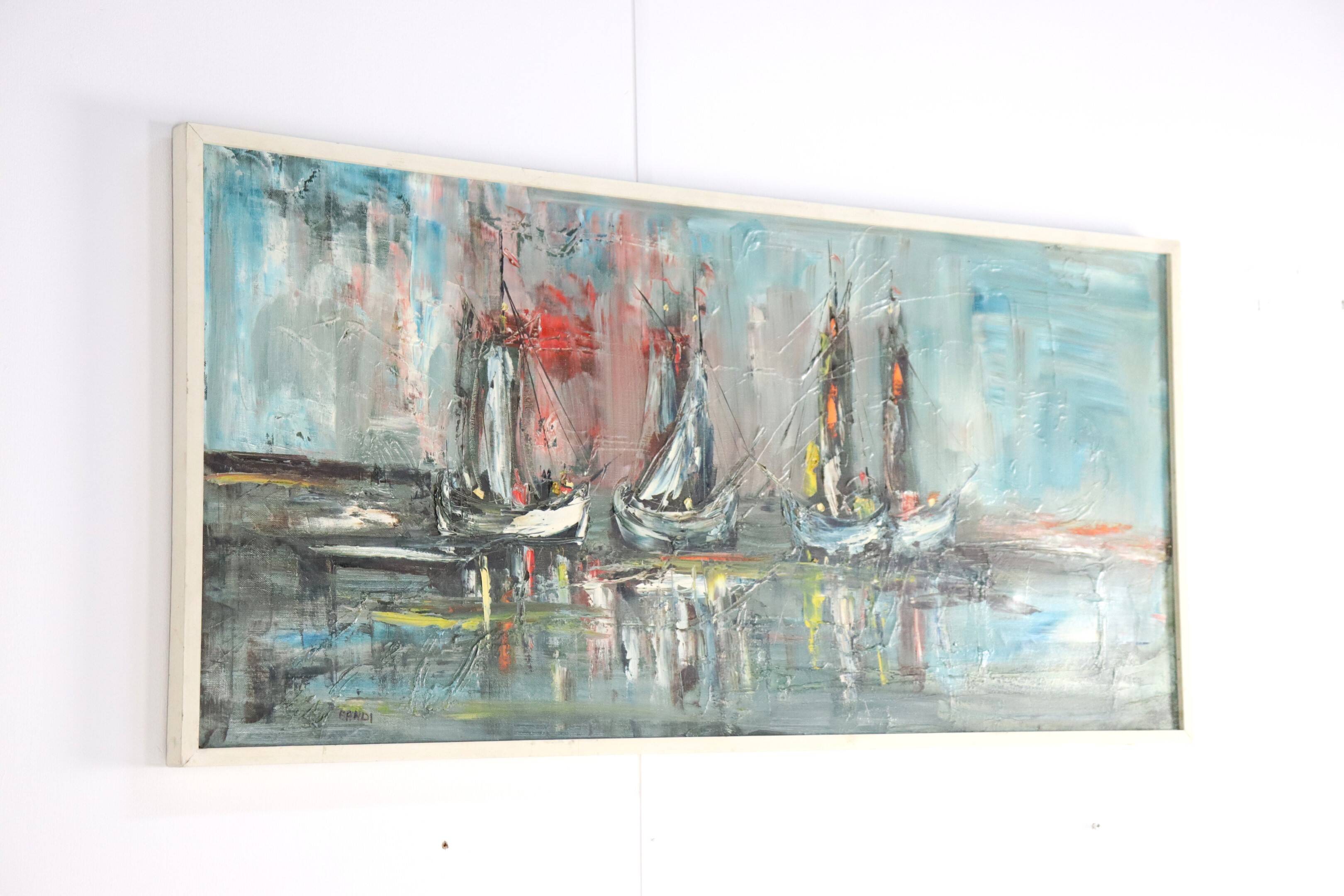 Jaren '70 schilderij van Bandi