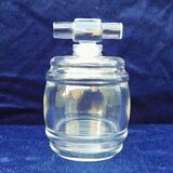 Vintage Baccarat crystal barrel bottle