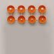 Orange spage age wall coat rack 1960s