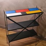 String shelf style piet mondrian black uprights 67hx20x49
