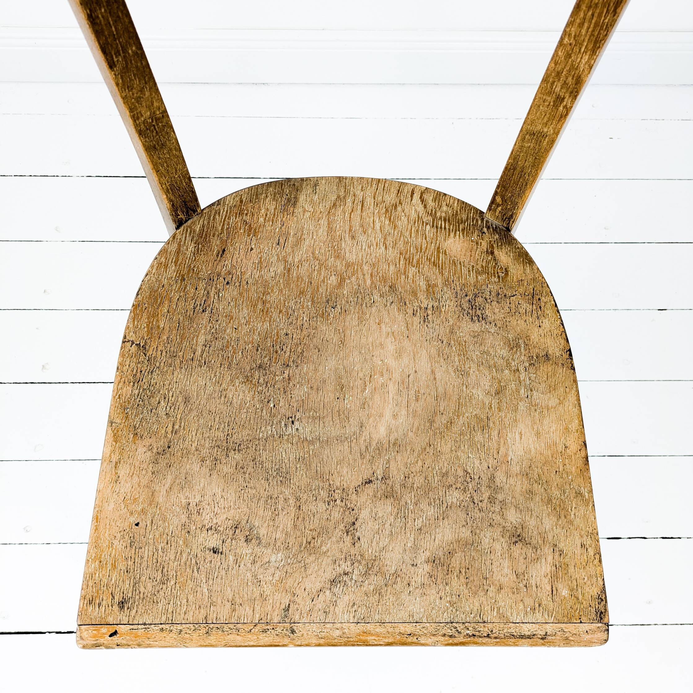 Chaise vintage Frankfurter en bois massif Mid-Century design classique pour