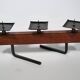 Teak Candle Holder Mid Century 1950s