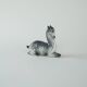 Ceramic deer figurine, Danish design, 1970s, production: Denmark