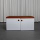 Vintage bench storage unit