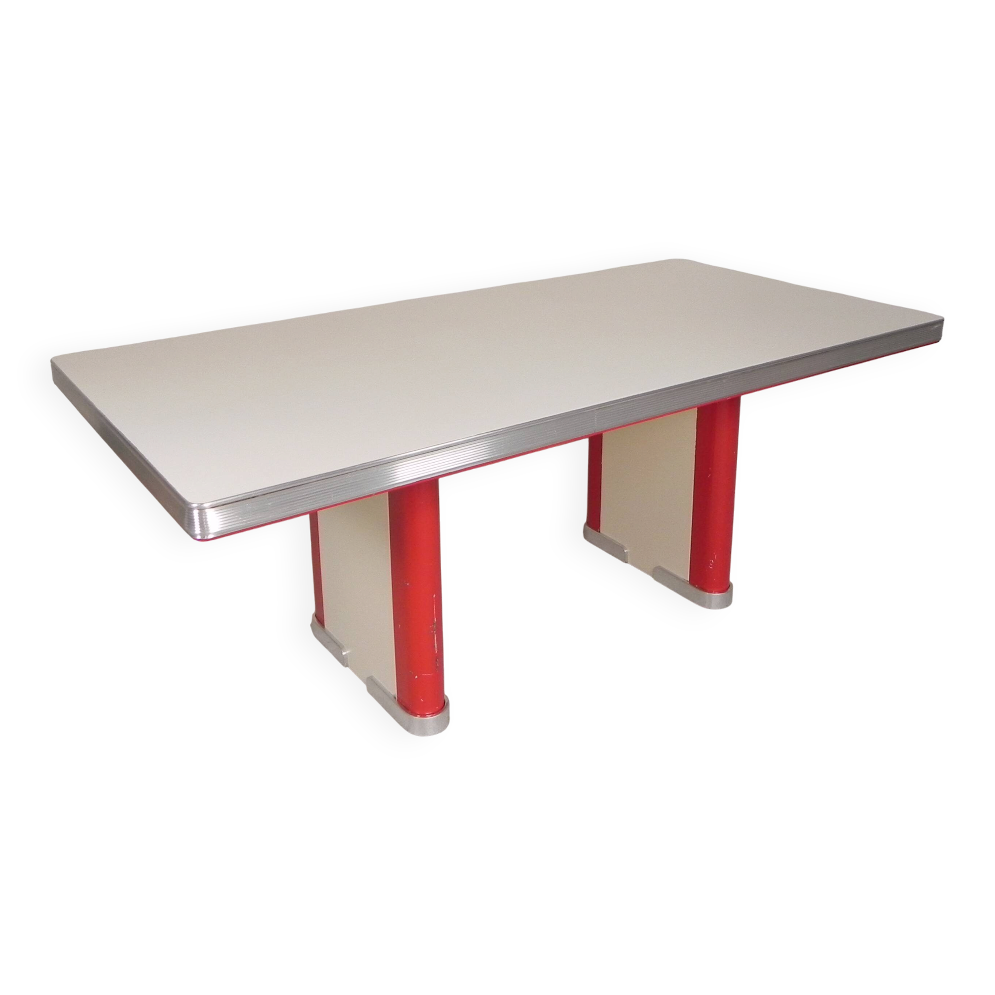 Ahrend Oda dining table desk with aluminium edge, 1950s