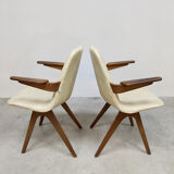 Midcentury Dutch design dining chairs