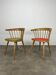 Pair of Baumann 740 office chairs, slatted models, 1960s