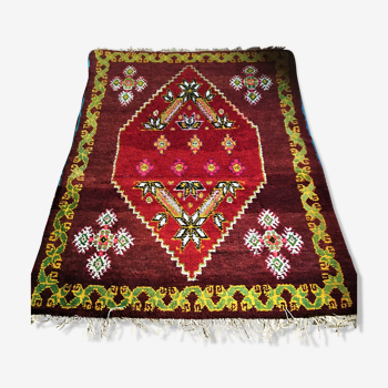 Handmade wool Berber rug - 160x130cm
