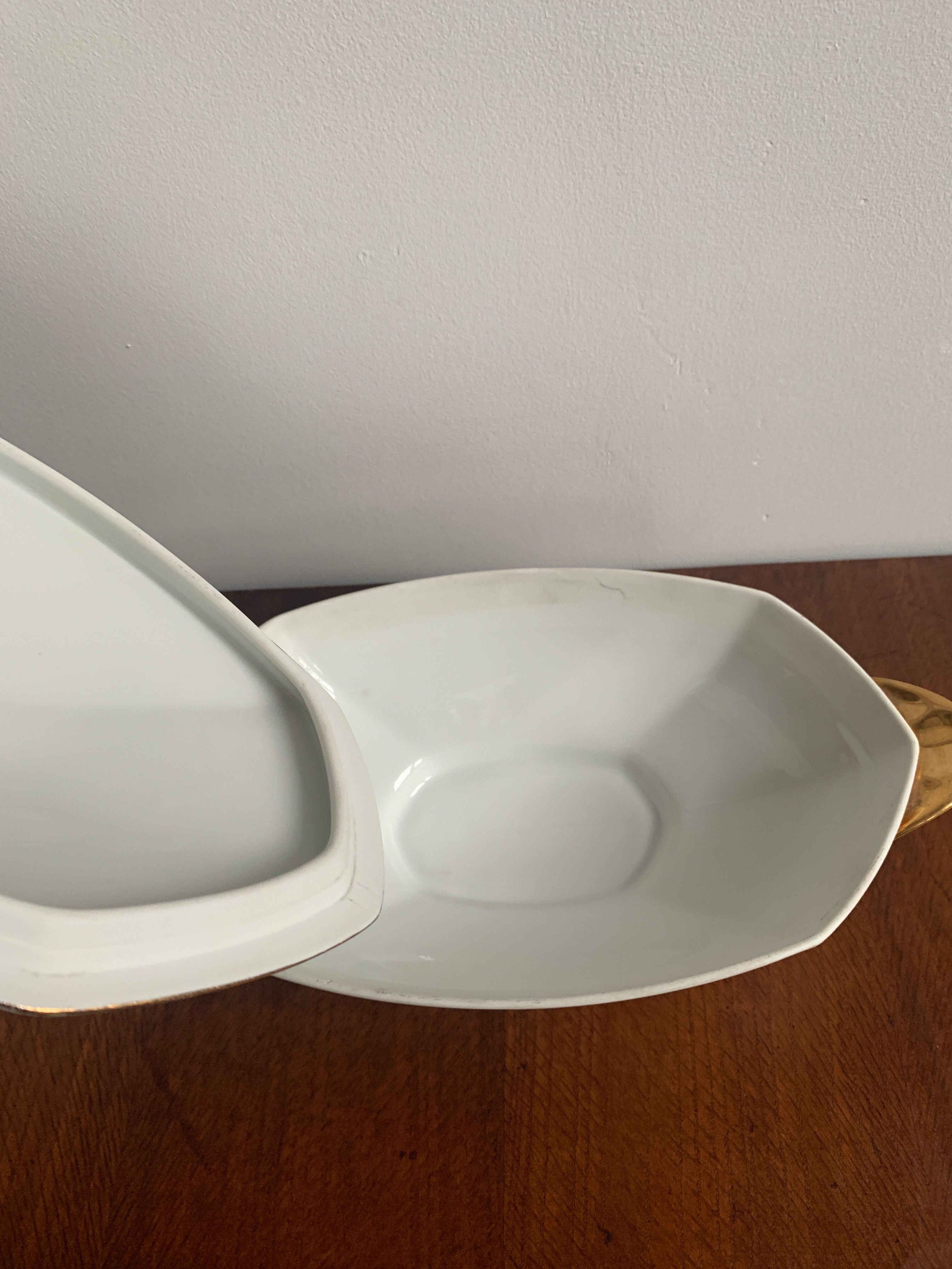 Vintage porcelain soup