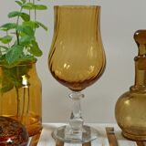 Italian photophore vase in blown glass