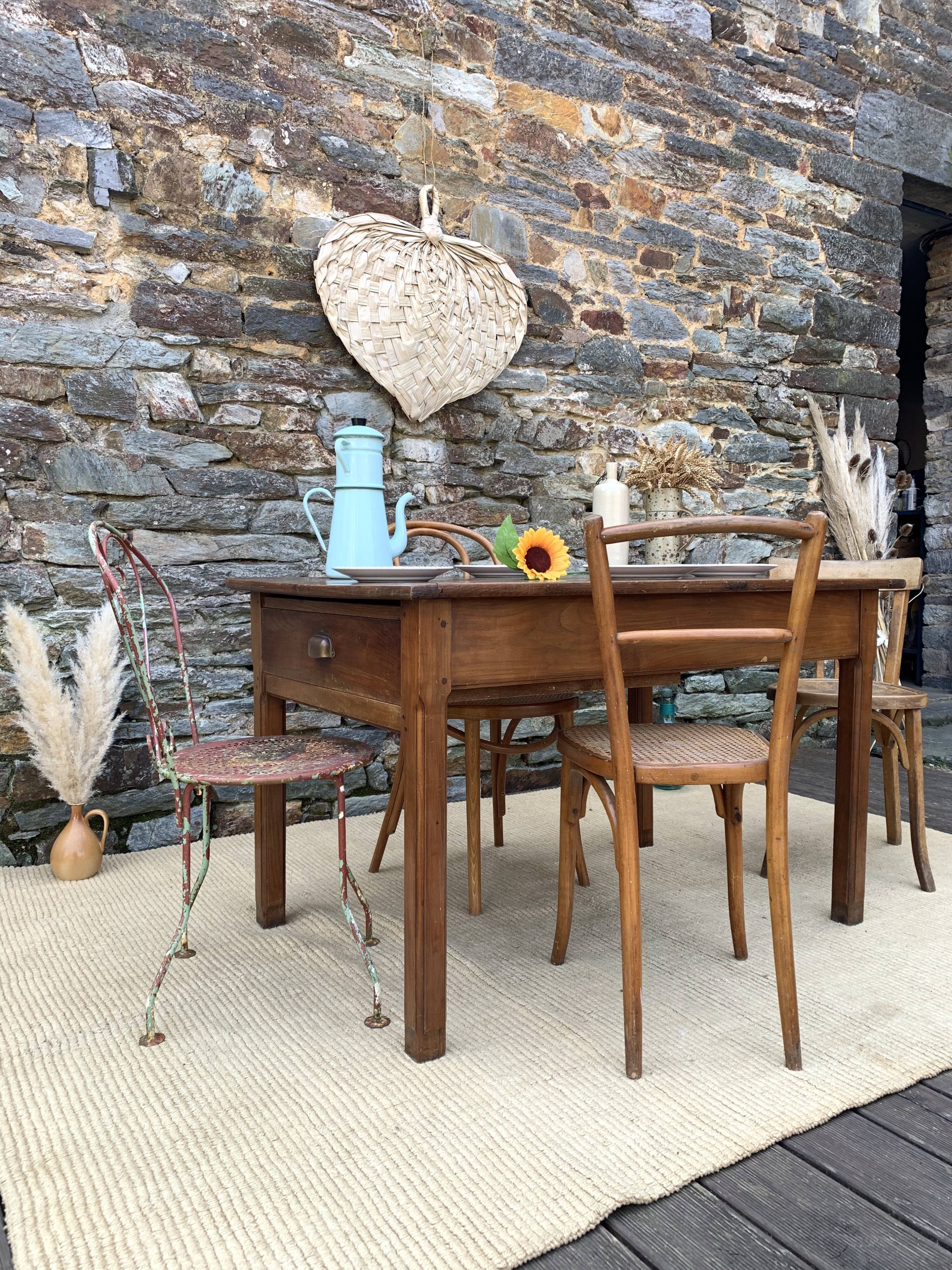 Oak farm table