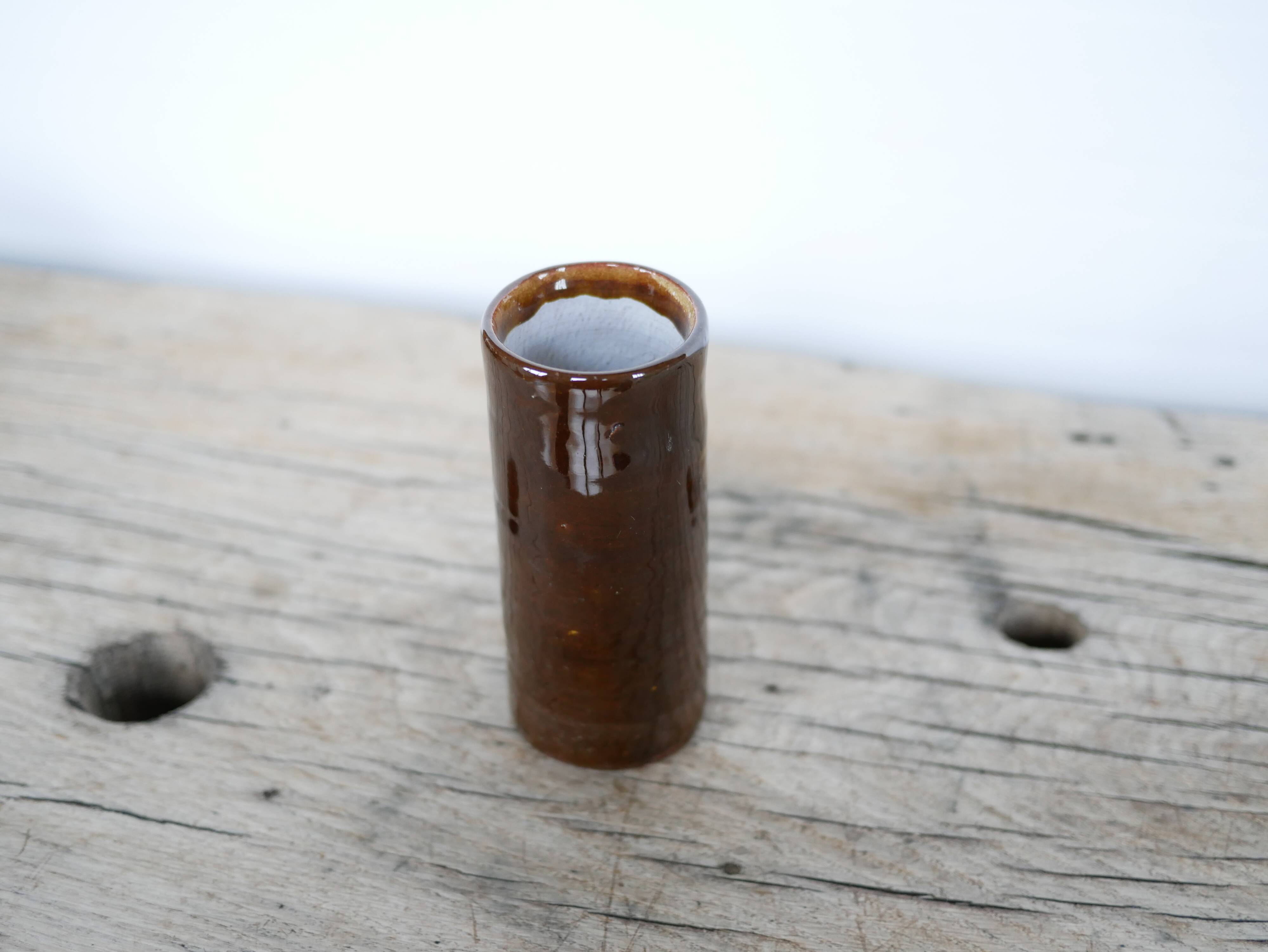 Vase vintage en grès émaillé