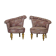 Fauteuils asymétriques danois dans le style de Kagan années 1950, ensemble de 2