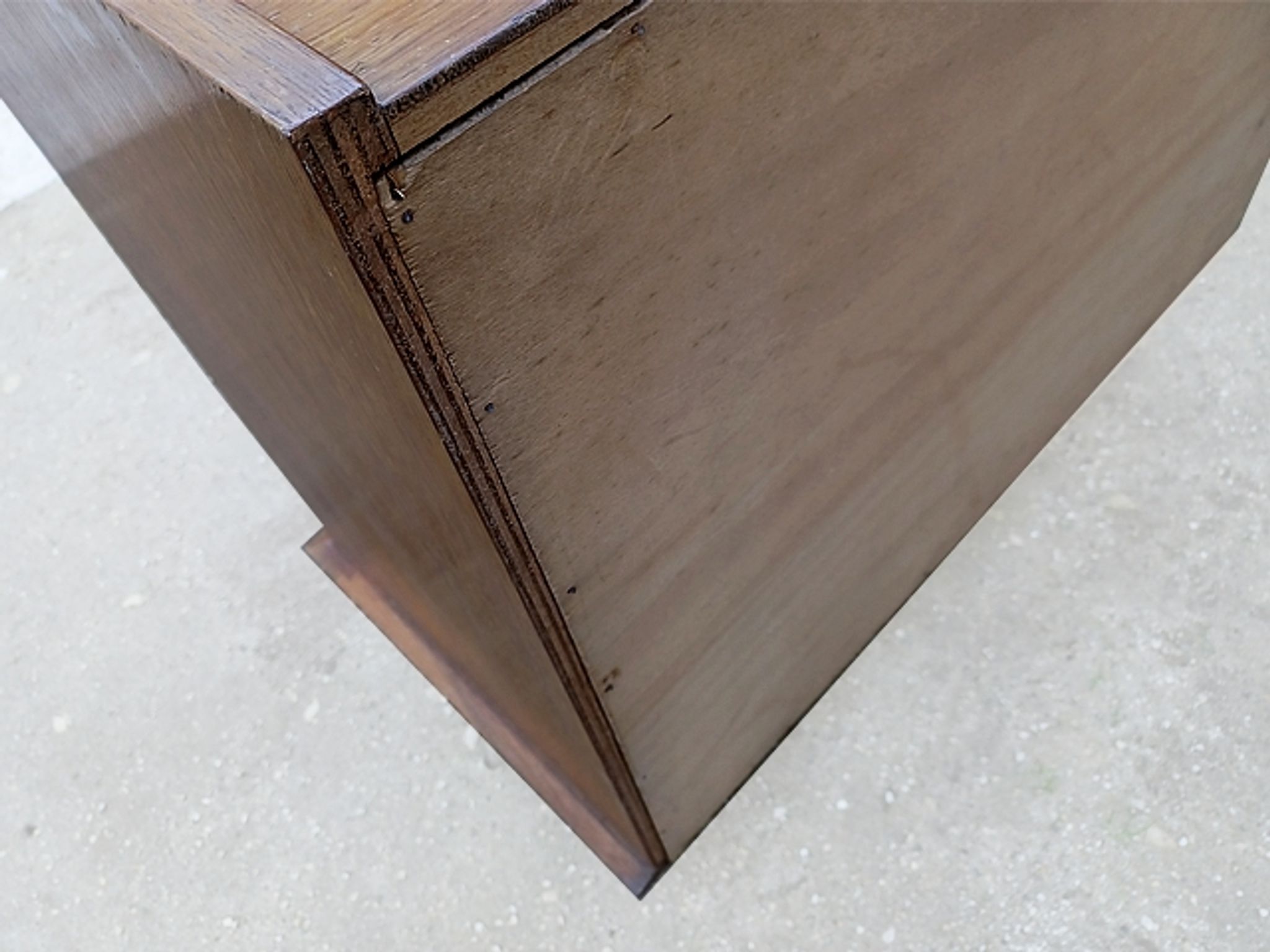 Commode vintage bois pieds compas années 1950