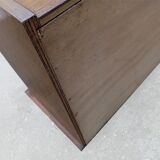 Vintage chest of drawers wood compass feet 1950s