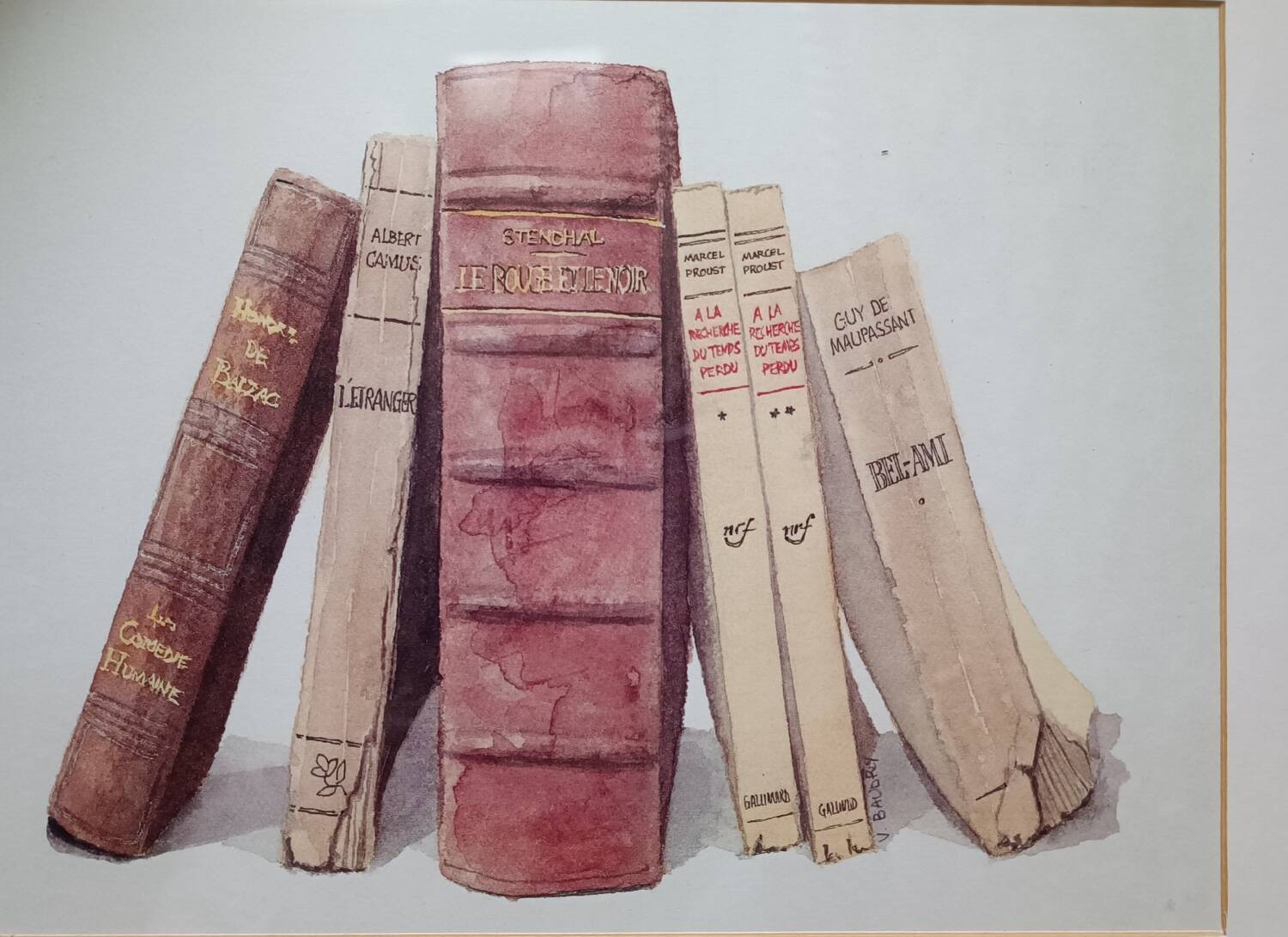 Watercolor books by V.Baudry
