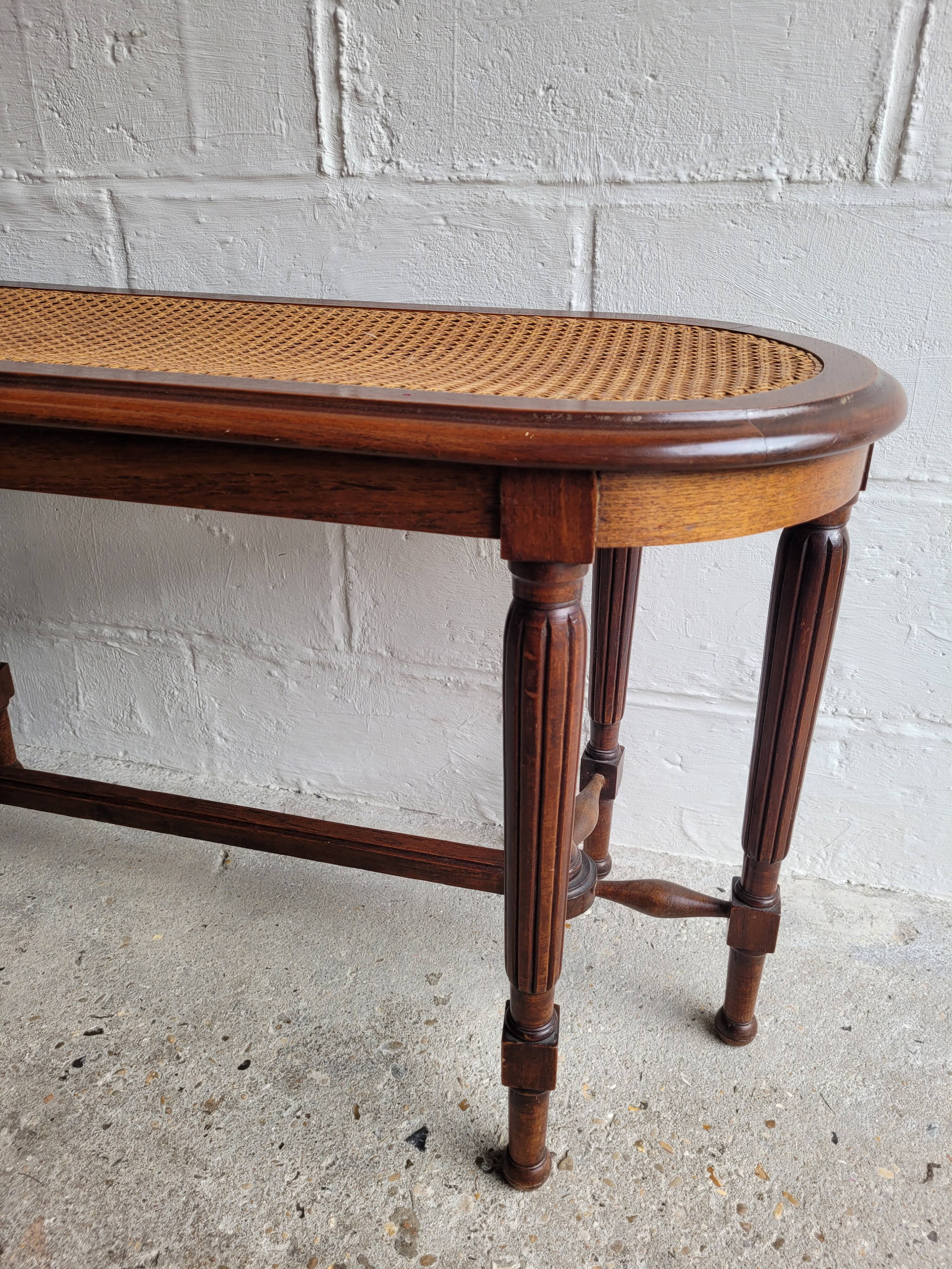 Wooden piano bench and cannage