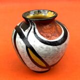 1950s Milano Vase  Geometric Decor