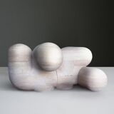 Sculptural and Organic Stools Made of Travertine Marble by Pepe Guerrero