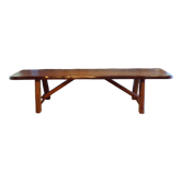 Brutalist elm bench