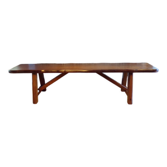 Brutalist elm bench
