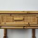 Table de chevet en rotin