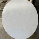 White marble table ash foot Tulipe