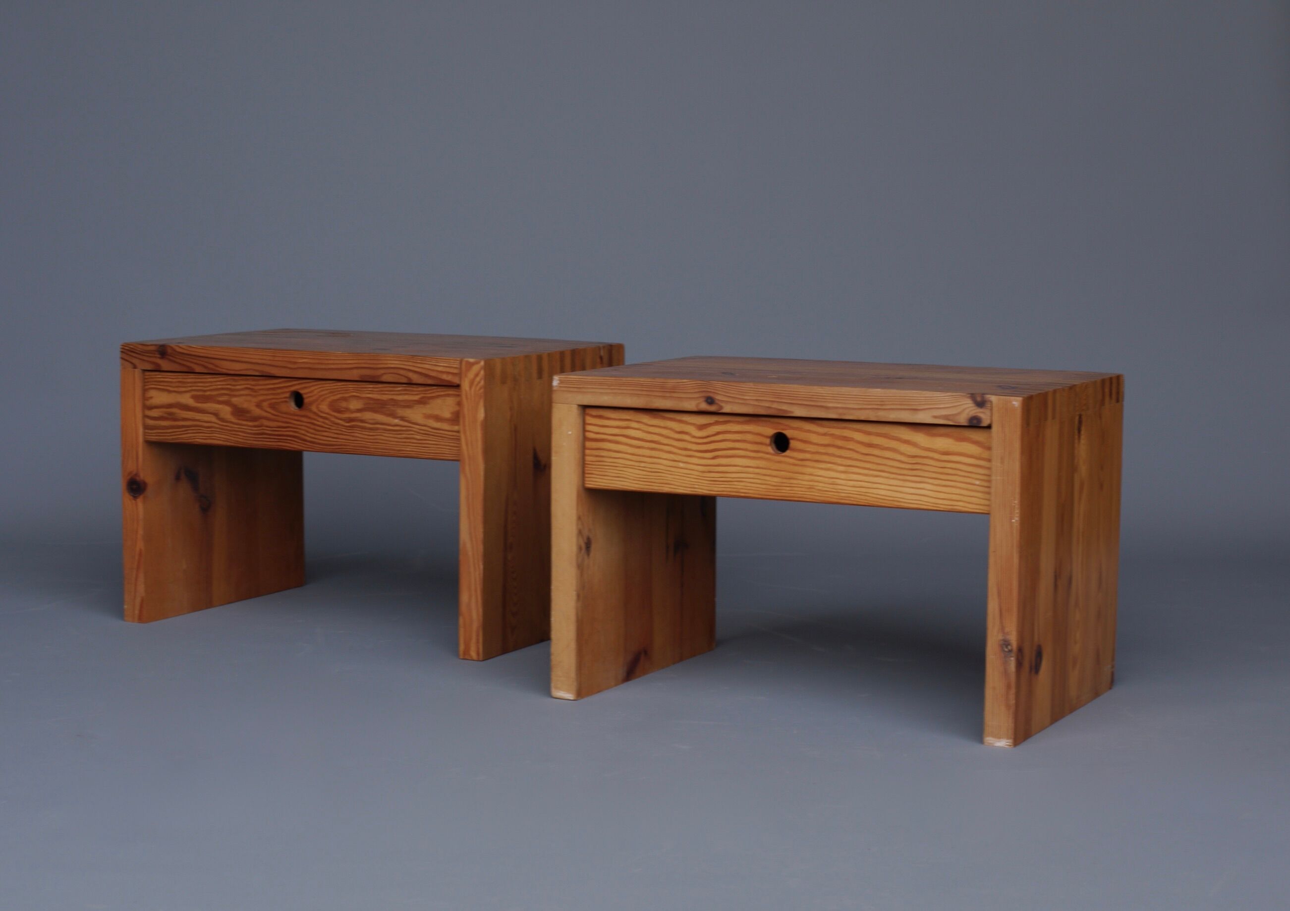 Bedside cabinets nightstands by Ate van Apeldoorn for Houtwerk Hattem